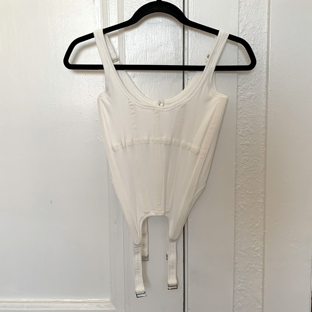 Dion lee corset in white
